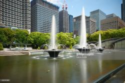21_21 Design Sight Tokyo | Wadakura Fountain Park Tokyo Japan Stock Photo | Getty Images