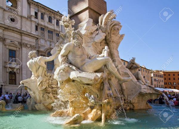 Fontana dei Quattro Fiumi Rome