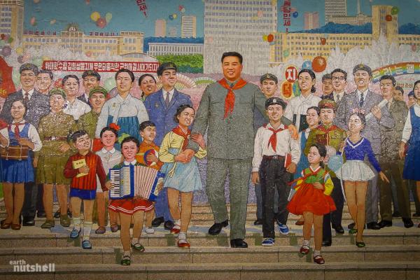 Kim Il-sung Mural Pyongyang